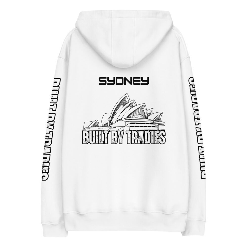 Respect The Trades Sydney Built By Tradies Unisex Premium Hoodie - Image 4
