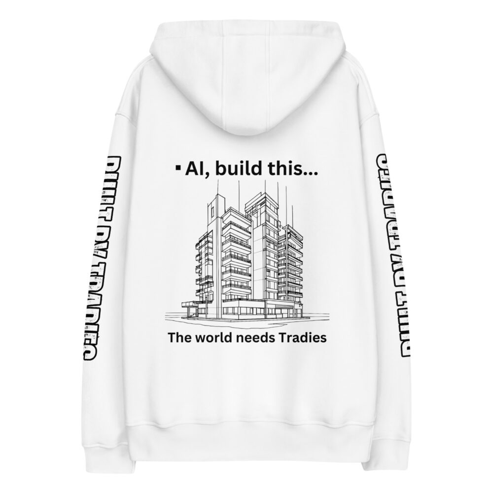 Respect The Trades The World Needs Tradies Unisex Premium Hoodie - Image 3