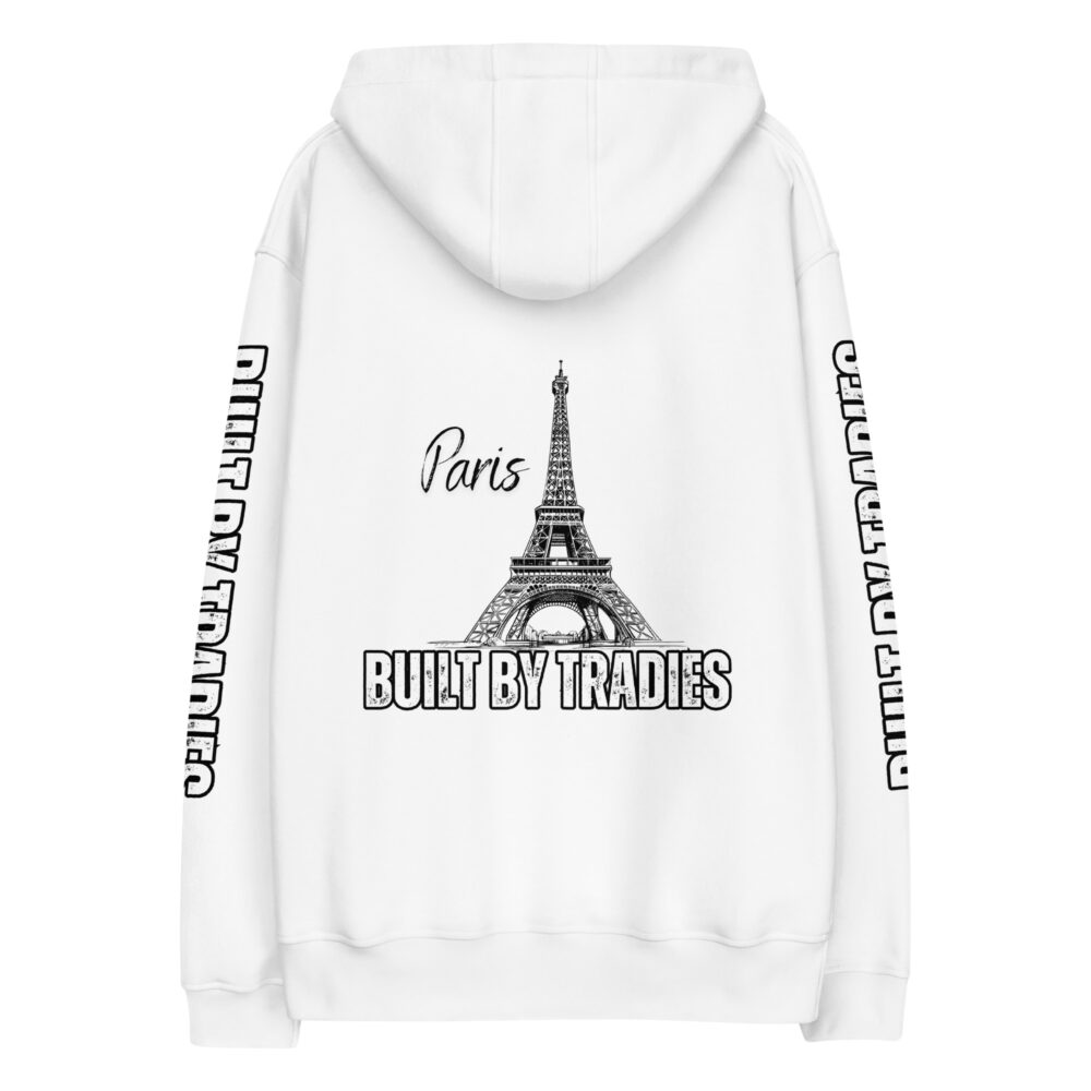 Respect The Trades Paris Built By Tradies Unisex Premium Hoodie - Image 3