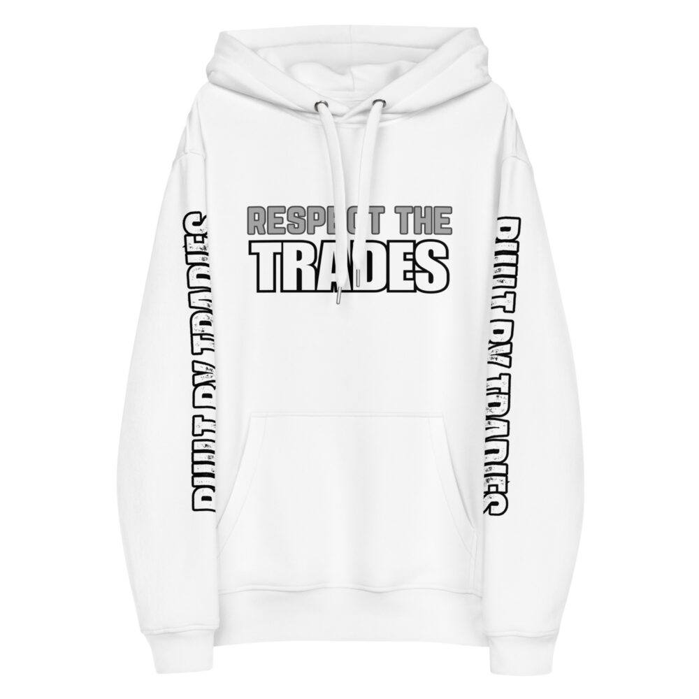 Respect The Trades Paris Built By Tradies Unisex Premium Hoodie - Image 4