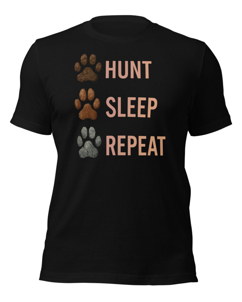Hunt Sleep Repeat Cat Lovers Men T-Shirt