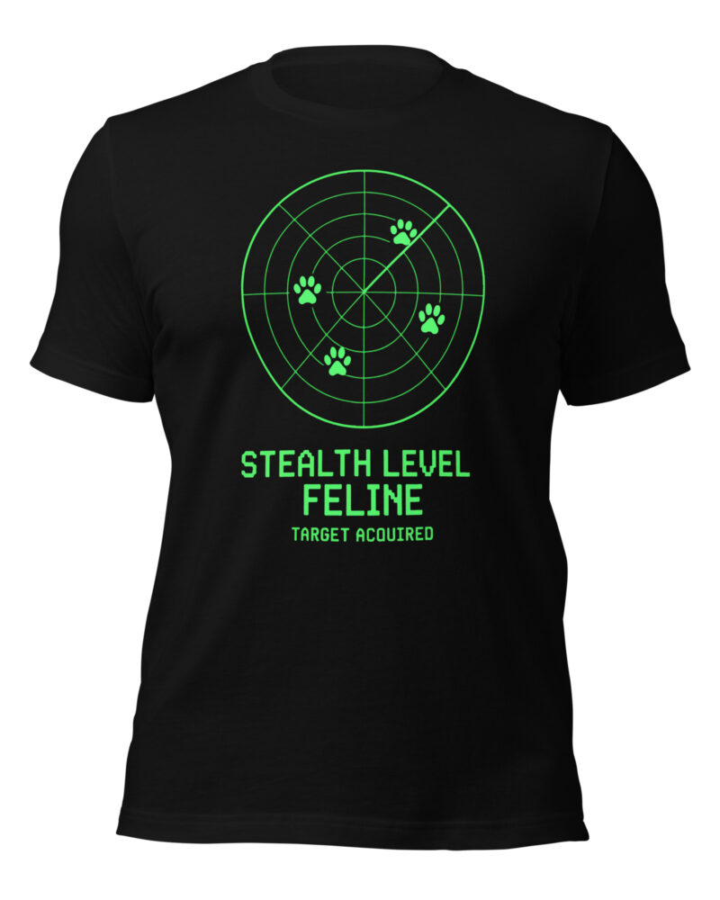 Stealth Level Feline Target Acquired Cat Lovers Men T-Shirt
